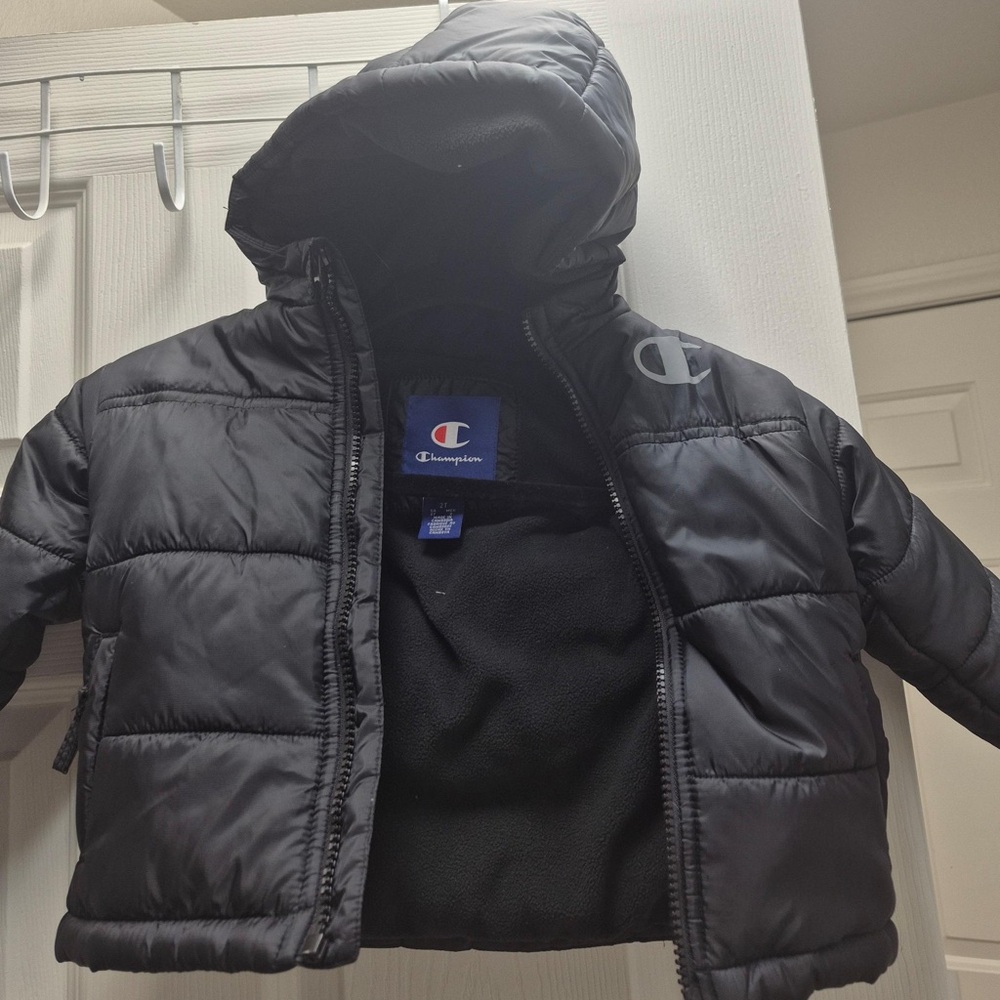 Champion Kids Charcoal Puffer Jacket‎